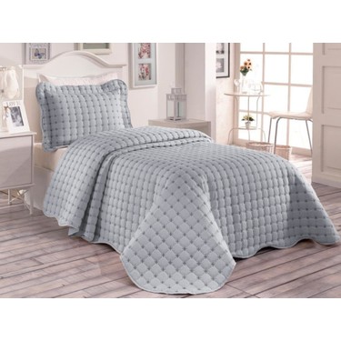 ceyiz diyari meltem tek kisilik yatak ortusu gri fiyati