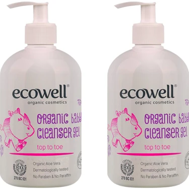Ecowell Organik Bebek Temizleme Jeli 2li