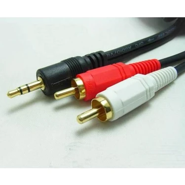 Nivatech Ntc 3.5 Mm. 2 Rca Line Aux Video  Kablosu -