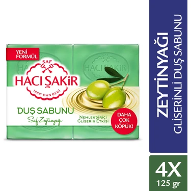 Hacı Şakir Gliserin & Zeytinyağı Kalıp Sabun 4x125