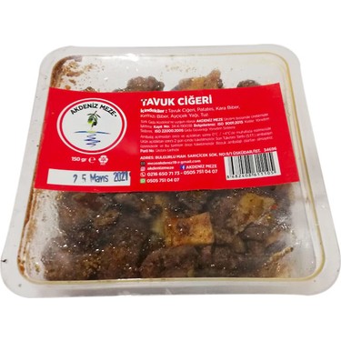 Akdeniz Meze Hazir Meze Tavuk Cigeri 150 Gr Fiyati
