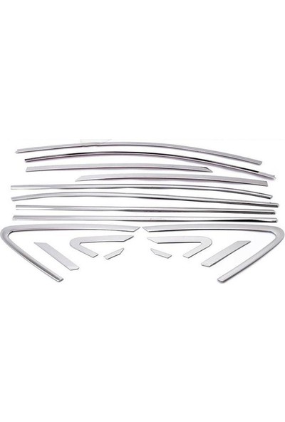 Araba Alışveriş Hyundai Aksesuar IX35 Sportif Tam Tur Metal Krom Cam Çıta Seti