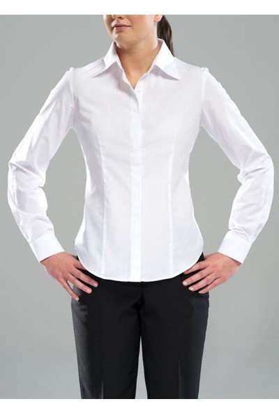 Arslan İş Elbiseleri Beyaz Bayan Garson Gömlek