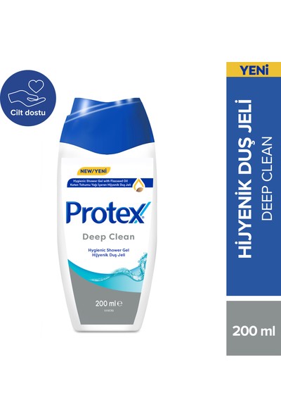 Protex Deep Clean Keten Tohumu Yağı Içeren Hijyenik Duş Jeli 200 ml