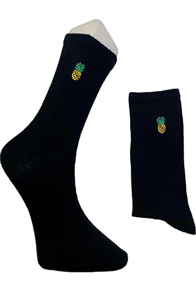 Orbe Socks 4'lü Meyveler Nakışlı Çorap Seti