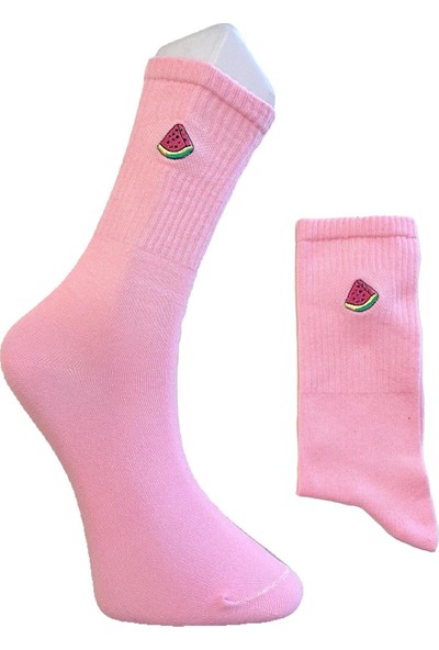 Orbe Socks 4'lü Meyveler Nakışlı Çorap Seti