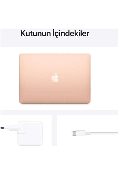 Apple Macbook Air M1 Çip 16GB 256GB Macos 13" Qhd Taşınabilir Bilgisayar Altın - Z12A116256-TQ6