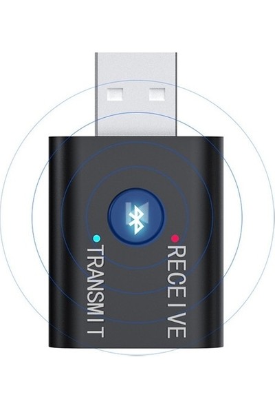Ebrtech Bluetooth 5.0 Mini 2in1 USB Adaptör ve Fm Transmitter