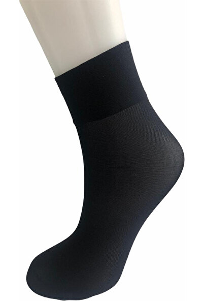 Vog 6'lı Orta Kalın Micro Fiber Siyah Soket Çorap