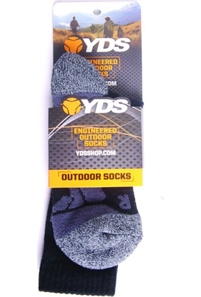 Yds Outdoor Socks -Siyah (Esnek Ve Dayanıklı Outdoor Çorabı)