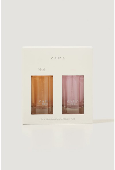 Zara Black Eau De Toılette 50 ml + Zara Rose Eau De Toılette 50 ml Kadın Parfüm