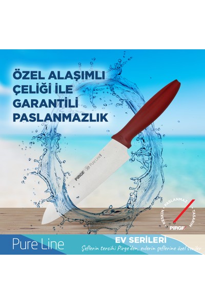 Pirge Pureline 3 Lü Şef Bıçak Seti