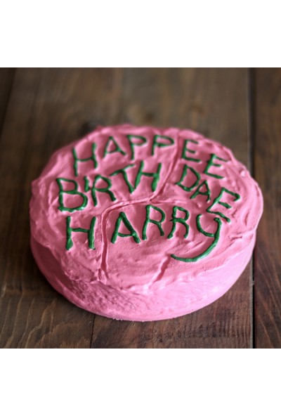 Büyücü Sokağı Harry Potter Doğum Günü Pastası Happee Birthdae