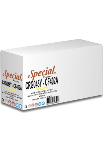 Special CRG045 Sarı CF402A-201A-UNIVERSAL Toner 1,4k