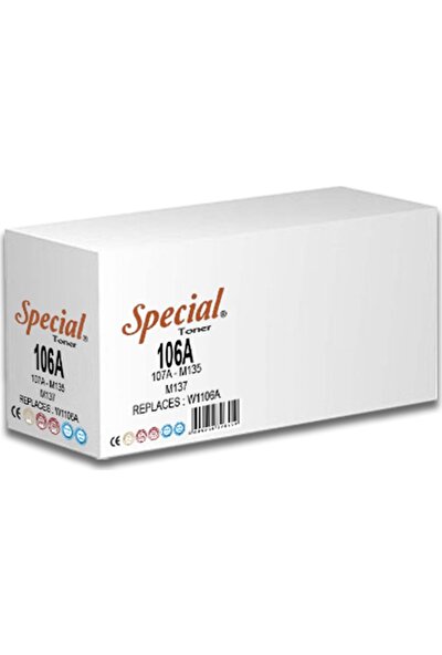 Special 106A-CHİPLİ-W1106A Toner 1k