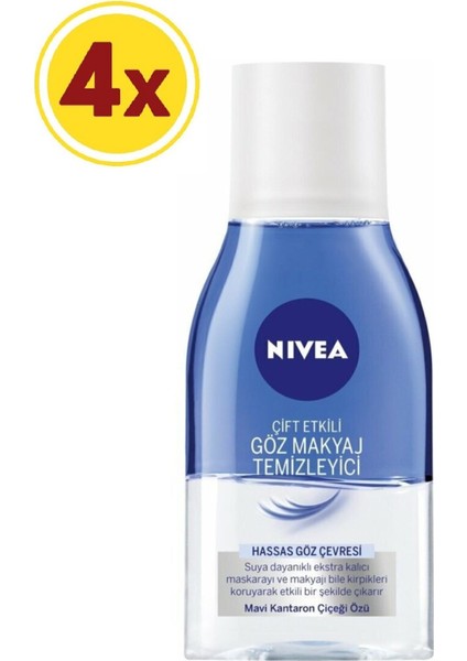 Make Up Expert Çift Fazlı Göz Makyaj Temizleyici 125 ml x 4 Adet