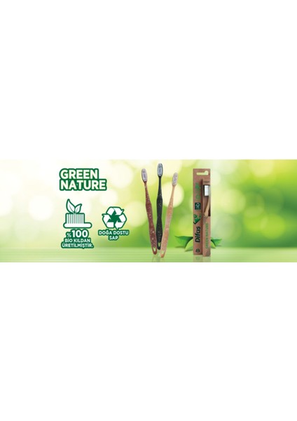 Green Nature Diş Fırçası 2 Adet Soft