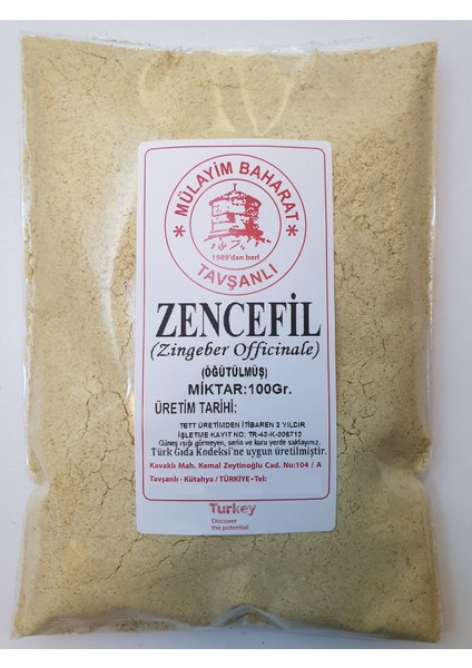 Mülayim Baharat Toz Zencefil 100 gr