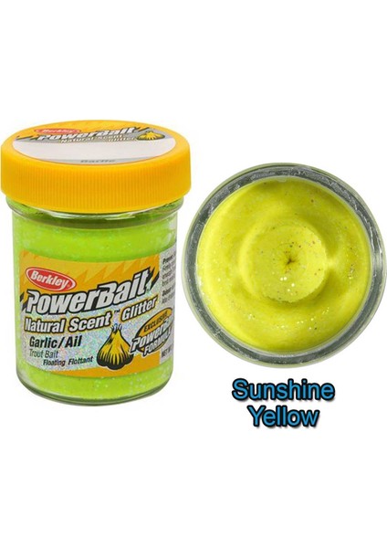 Powerbait Natural Scent Glitter Garlic Alabalık Hamuru