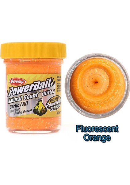 Powerbait Natural Scent Glitter Garlic Alabalık Hamuru(63420)