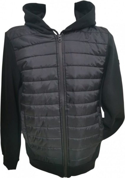 7011 Erkek Kapşonlu Swetshirt 3 Iplik Mont