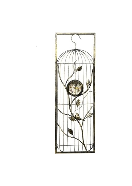 Kuş Kafesi Metal Duvar Saati 30X91 cm AK.GG0031