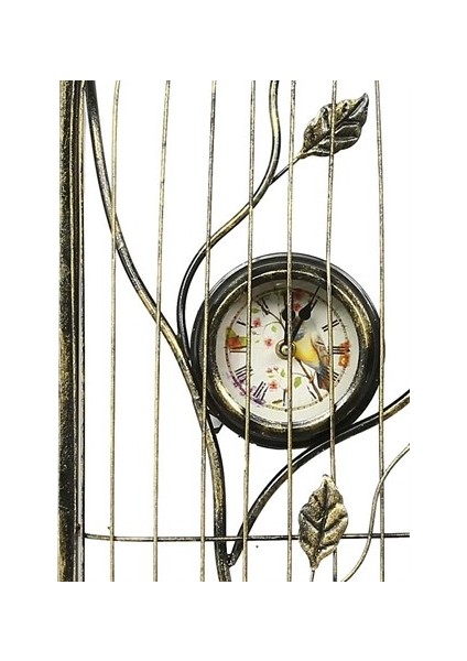 Kuş Kafesi Metal Duvar Saati 30X91 cm AK.GG0031 fiyatları