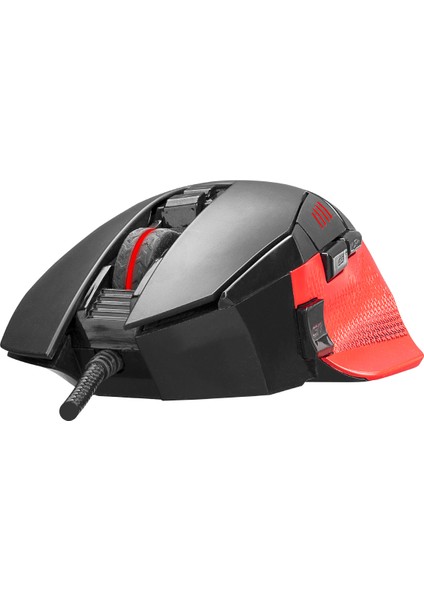 CENTAUR SMX-R13 Siyah/Kırmızı 8 Tuş Oyuncu RGB Mouse