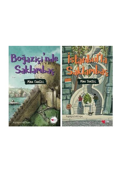 Mina Tansel 2 Kitap Set - Boğaziçinde Saklambaç - Istanbulla Saklambaç
