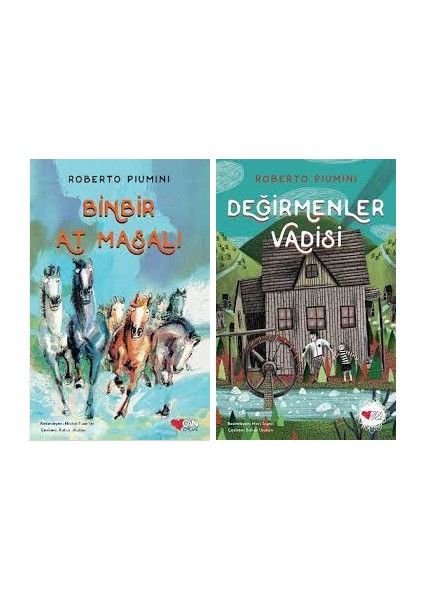 Roberto Piumini 2 Kitap Set - Binbir At Masalı - Değirmenler Vadisi