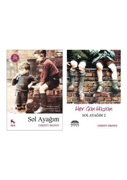 Sol Ayağım 2 Kitap Set - Christy Brown - Sol Ayağım 2 Her Gün Hüzün