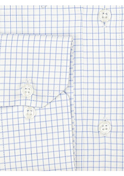 Mavi Kareli Slim Fit Gömlek modelleri