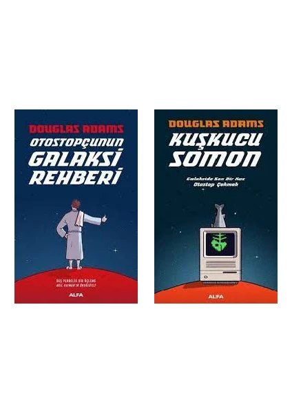 Otostopçunun Galaksi Rehberi Tek Cilt 5 Kitap + Kuşkucu Somon Set - Douglas Adams