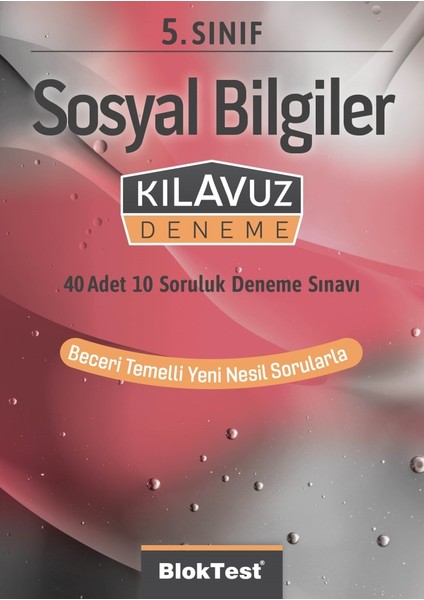 Bloktest 5. Sınıf Sosyal Bilgiler Kılavuz Deneme