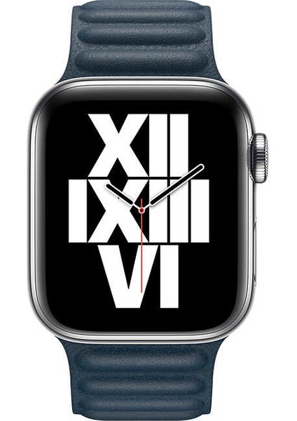 - Apple Watch 40mm - Kordon Deri Kordon KRD-34 - Lacivert