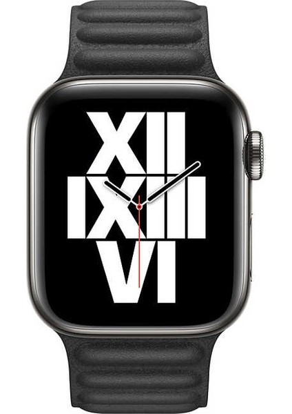 - Apple Watch 40mm - Kordon Deri Kordon KRD-34 - Siyah