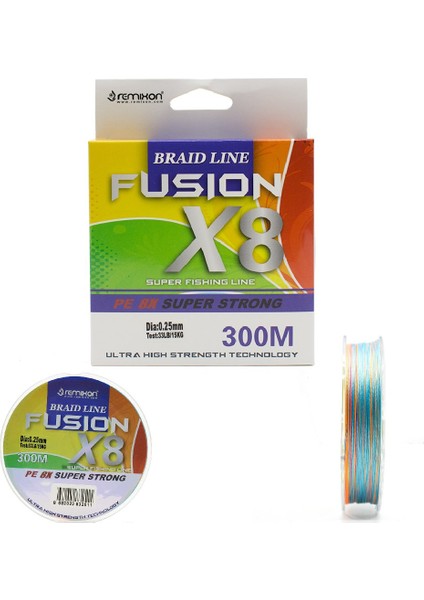 Fusion 300M X8 Multi Color Ip Misina