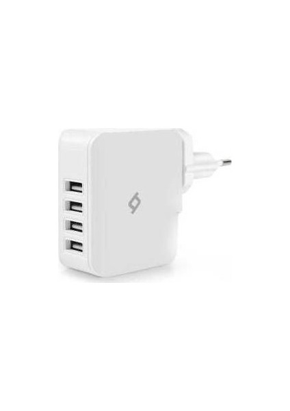Phonebox Ttec 2SC02B Beyaz Quattro 4 USB Şarj Cihazı Beyaz
