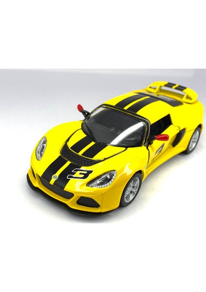 2012 Lotus Exige S Şeritli Çek Bırak 5inch. Lisanslı Model Araba, Oyuncak Araba 1:32
