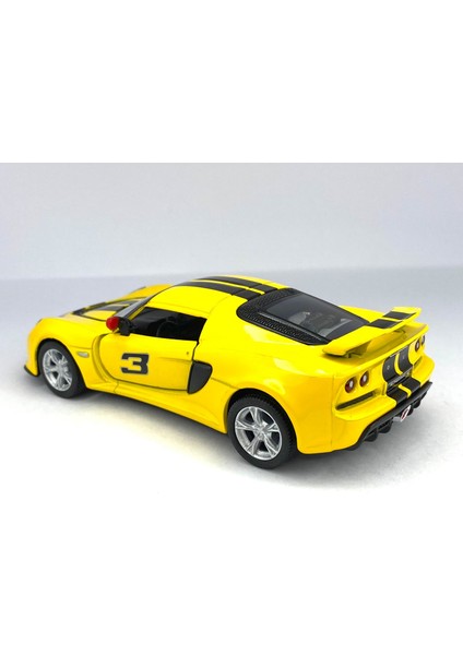 2012 Lotus Exige S Şeritli Çek Bırak 5inch. Lisanslı Model Araba, Oyuncak Araba 1:32