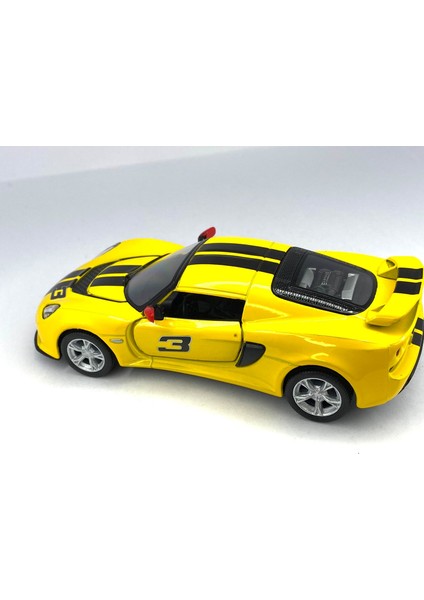 2012 Lotus Exige S Şeritli Çek Bırak 5inch. Lisanslı Model Araba, Oyuncak Araba 1:32