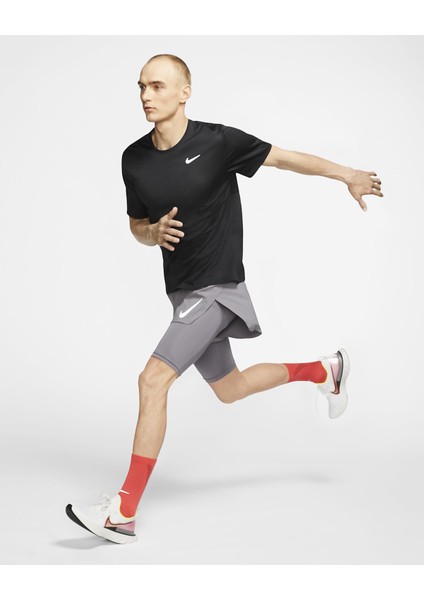 Mens Dri-Fit Run Top Ss Erkek Tişört
