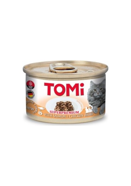 Parça Tavuk ve Somonlu Yetişkin Kedi Konservesi 85 gr