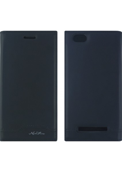 Lenovo A2020 Uyumlu Cüzdan Kapaklı Kılıf Siyah