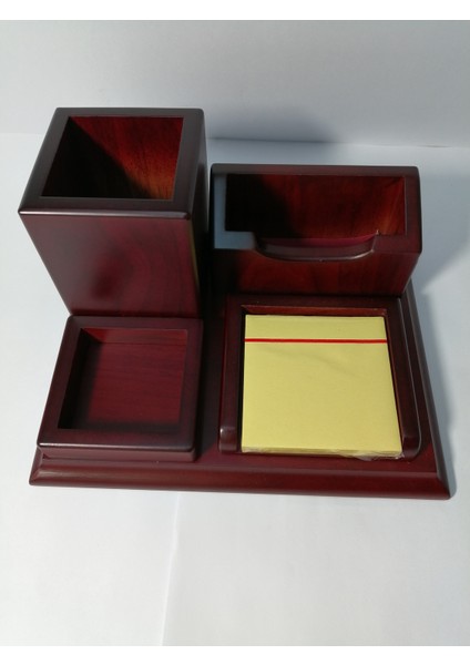 Ahşap Masa Kalemligi Kahverengi