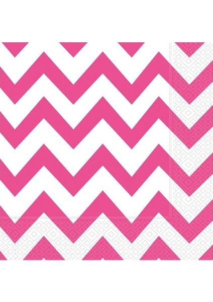 Peçete Fuşya Zigzag 20'li