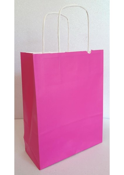 Event Party Store Kraft Kağıt Çanta Fuşya 25CM x 30CM - 1 Adet