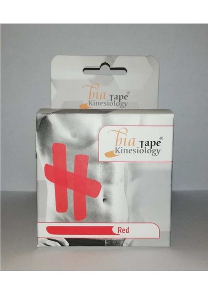 Bia Tape Kinesio 5CMX5M Kırmızı Ağrı Sporcu Bandı