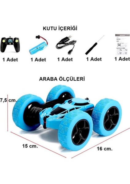 362 Derece Dönen Akrobasi Arabası