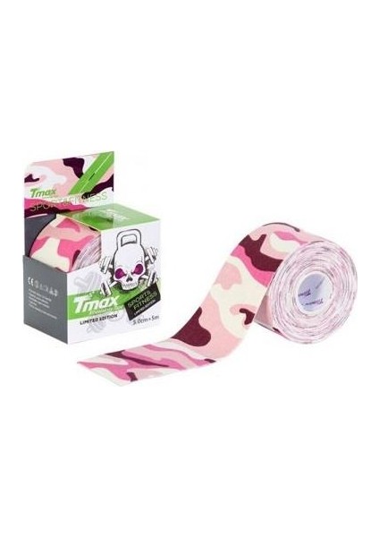 Tape Tex Kinesio Band Pembe Kamuflaj 5CMX5M